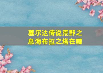 塞尔达传说荒野之息海布拉之塔在哪