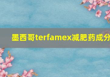 墨西哥terfamex减肥药成分