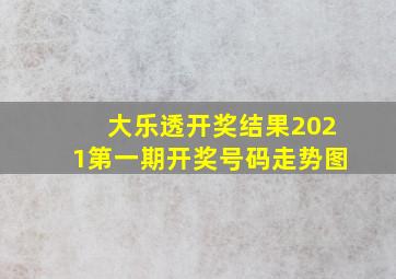 大乐透开奖结果2021第一期开奖号码走势图