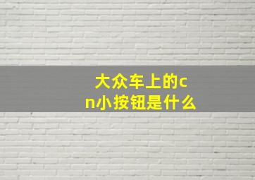 大众车上的cn小按钮是什么