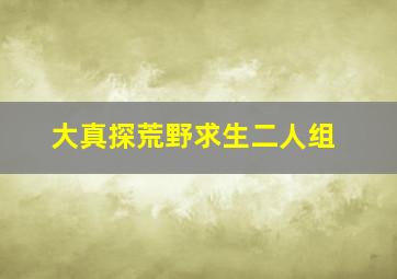 大真探荒野求生二人组