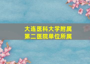 大连医科大学附属第二医院单位所属