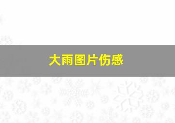 大雨图片伤感