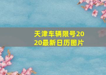 天津车辆限号2020最新日历图片