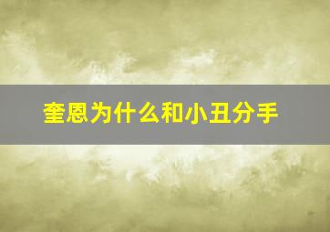 奎恩为什么和小丑分手