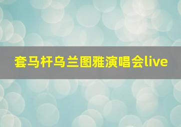 套马杆乌兰图雅演唱会live