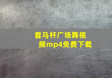 套马杆广场舞视频mp4免费下载