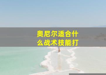 奥尼尔适合什么战术技能打