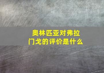 奥林匹亚对弗拉门戈的评价是什么