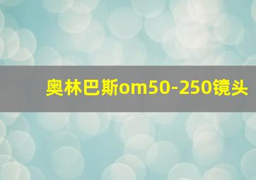 奥林巴斯om50-250镜头