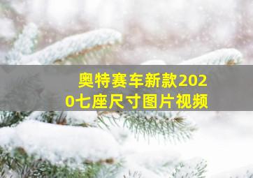 奥特赛车新款2020七座尺寸图片视频