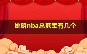 姚明nba总冠军有几个