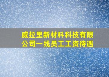 威拉里新材料科技有限公司一线员工工资待遇