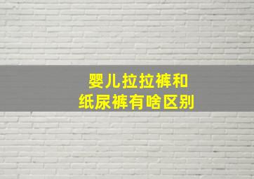 婴儿拉拉裤和纸尿裤有啥区别