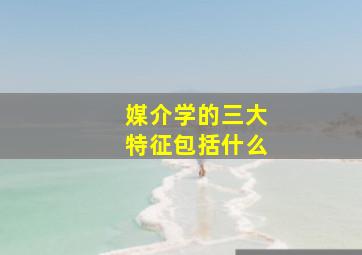 媒介学的三大特征包括什么