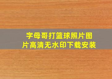 字母哥打篮球照片图片高清无水印下载安装