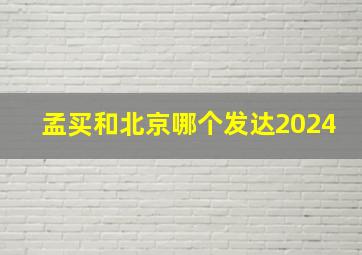 孟买和北京哪个发达2024