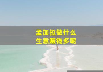 孟加拉做什么生意赚钱多呢