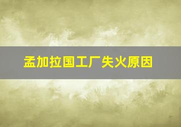 孟加拉国工厂失火原因