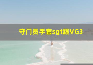 守门员手套sgt跟VG3