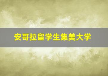 安哥拉留学生集美大学