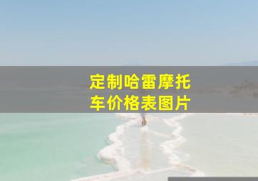 定制哈雷摩托车价格表图片