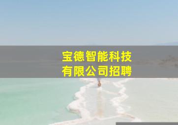 宝德智能科技有限公司招聘