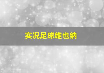 实况足球维也纳