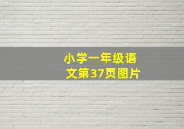 小学一年级语文第37页图片