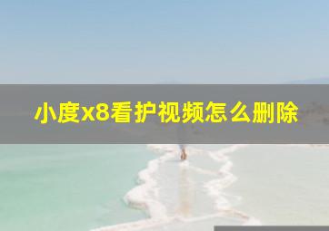 小度x8看护视频怎么删除