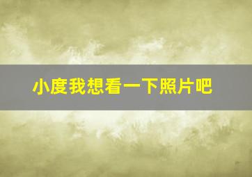 小度我想看一下照片吧