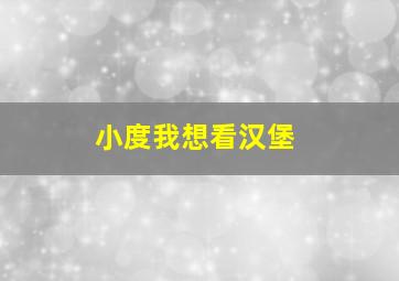 小度我想看汉堡