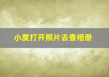 小度打开照片去查相册