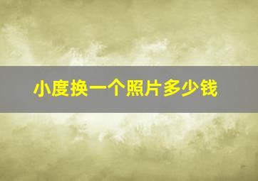 小度换一个照片多少钱