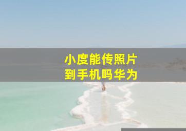 小度能传照片到手机吗华为