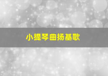 小提琴曲扬基歌