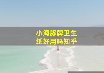 小海豚牌卫生纸好用吗知乎