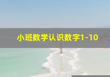 小班数学认识数字1-10