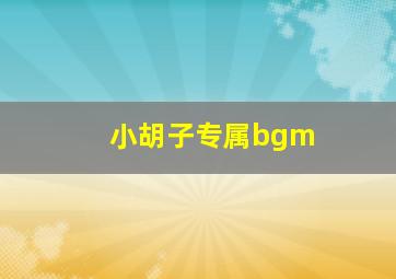 小胡子专属bgm