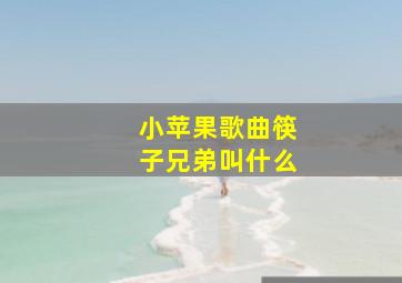 小苹果歌曲筷子兄弟叫什么