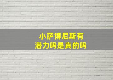 小萨博尼斯有潜力吗是真的吗