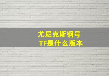 尤尼克斯钢号TF是什么版本