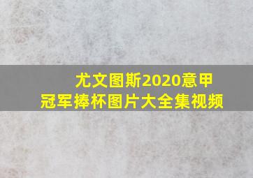 尤文图斯2020意甲冠军捧杯图片大全集视频