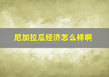 尼加拉瓜经济怎么样啊