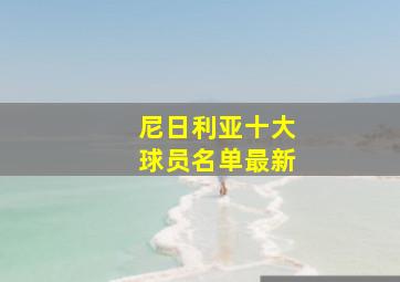 尼日利亚十大球员名单最新