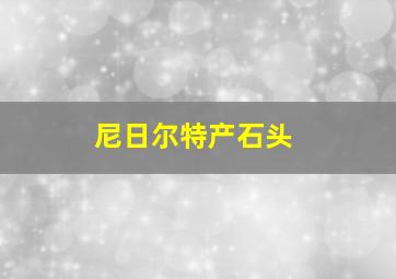 尼日尔特产石头