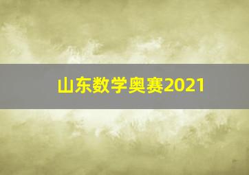 山东数学奥赛2021