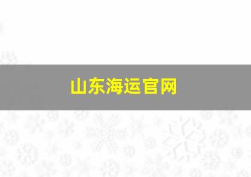 山东海运官网