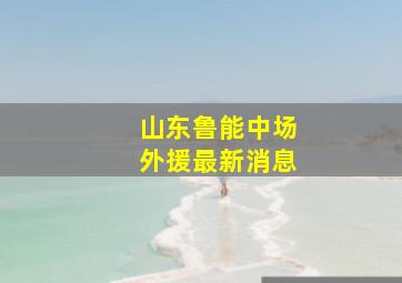 山东鲁能中场外援最新消息