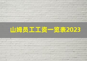 山姆员工工资一览表2023